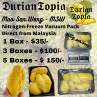 Freshly Vacumn Pack Nitro-Freeze MSW Durian from Malaysia Pahang Raub.