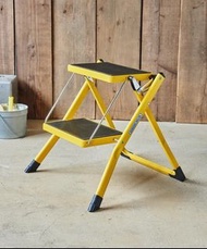 日本 GORDON MILLER 汽車用 洗車用 金屬踏板 踏梯 小梯 2級梯 ( 灰色 / 綠色 / 黃色 / 藍色 可選)