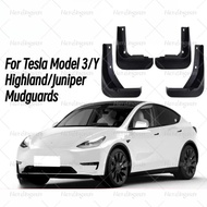 For Tesla Model 3/Model 3 Highland/Model Y/Model Y Juniper Mud Guard