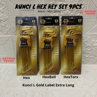 IWA Hex Key Set 9pcs ( Hex Key | Hex ball | Hex Torx )