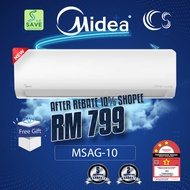 Midea Xtreme Cool Non Inverter Aircond R32 MSAG-10CRN8 1HP / MSAG-13CRN8 1.5HP / MSAG-19CRN8 2HP / MSAG-25CRN8 2.5HP