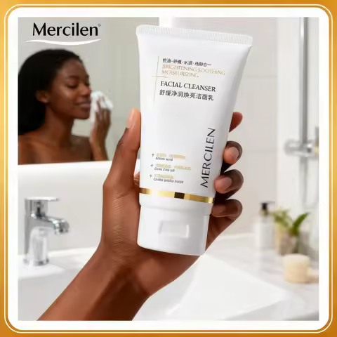 1/2/3pcs Mercilen 120G Facial Cleanser Face Wash Foam Moisturizing Nourishing Rejuvenation Face Clea