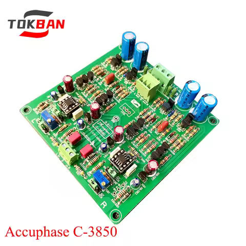 Tokban Replica Accuphase C-3850 Class A Preamplifier Kit DIY OPA604 Vocal Beautiful HIFI Preamplifie