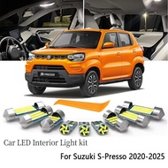 Canbus Car LED Interior Light Bulb Kit 6Pcs For Suzuki S-Presso 2020-2025