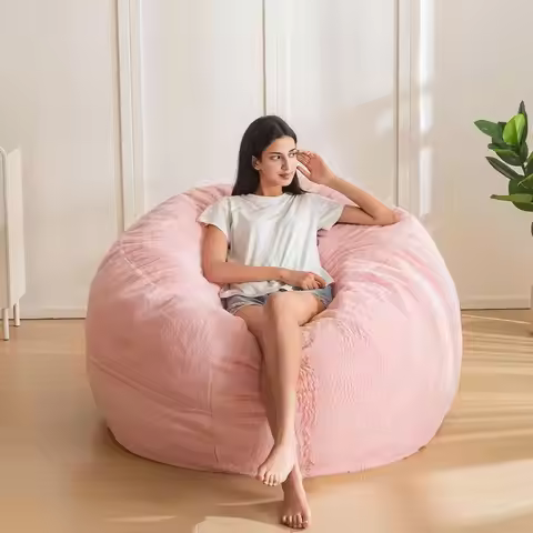 Bean Bag Chair or Adults, Large 3 t Bean Bag Chair with oam illing, Ultra Sot ur Lazy Soa or Living 