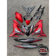 COVER SET Y15ZR V2 MDRM3/BK RED MATTE TITAN 2020 TANAM STICKER PREMIUM EDITION BODYSET Y15 YSUKU NEW