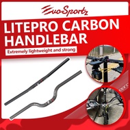 Litepro Carbon Handlebar | Lightweight CF Carbon Fibre Bicycle Bar | Bike Handle