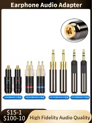 Audio Adapter HD700 1840 1440 R70X HD25 HD600 HD650 HD800 To MMCX Connector Female Jack Earphone Con