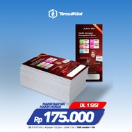 DL Brochure - 1/3 A4 Art paper 120 Brochure Printing/ Size 21 X 9.9 cm