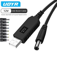 【YF】 5V to 12V USB Converter WiFi 8 Connectors Step-up for Router Modem Speaker