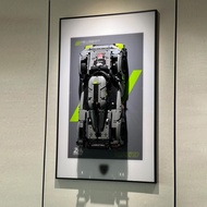 iLuane Display Wallboard for Lego Technic Peugeot 9X8 24H Hypercar 42156, Adult Collectibles Display