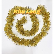 Golden tinsel to decorate the Christmas tree Product HCM HCM HCM