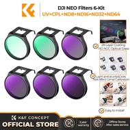 K&F CONCEPT Drone Filter for DJI NEO UV, CPL, ND8, ND16, ND32, ND64 Filter Ultra-HD AGC Glass