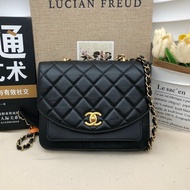 Chanel 香奈兒 黑金孟買風琴包郵差包口蓋包斜挎包手提包