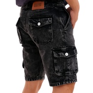 Endorse - Men's Cargo Shorts WashingSnow Cargo Short Pants Men Seluar Pendek Lelaki