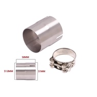 ""Exhaust Pipe 51 To 52 Adapter Exhaust 51MM 52MM Variable Diameter No Welding Straight Up