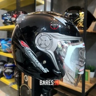 Nhk Gladiator Black Glossy Double Visor Helmet