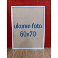 Photo frame size 50x70cm, frame width 2cm, no glass
