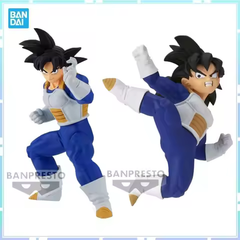 Bandai Original BANPRESTO Anime Dragon Ball Z Son Goku Son Gohan PVC Action Figures Collectible Mode