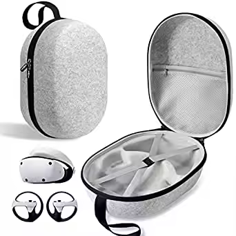 Carrying Case Compatible with Playstation VR2 Gaming Headset and Touch Controllers Accessories Suita