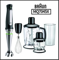 Braun MQ7045X 1000W เครื่องปั่นมือผสมระบบ ActiveBladeระบบ EasyClick Plusการควบคุมการสาด