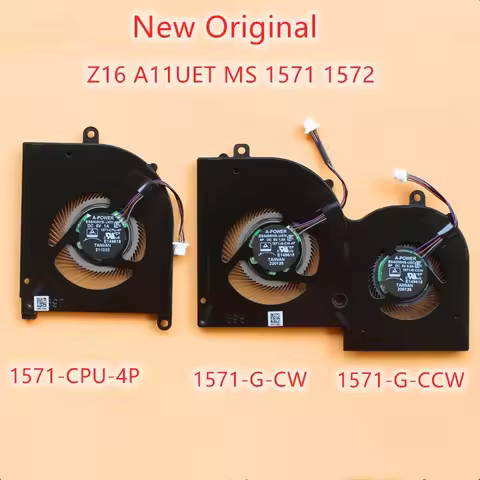 New Original Laptop Cooling fan For Msi Creator Z16 A11UET MS-1571 MS-1572 BS5405HS-U4W BS4505HS-U5C