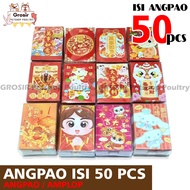 Contents 50 PCS ANGPAO ANGPAU ENVELOPE IMLEK SINCIA IMLEK SHIO SNAKE & FUK 2025 / SNAKE ENVELOPE / A
