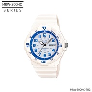 CASIO Standard Men นาฬิกาข้อมือ ผู้ชาย สายเรซิน รุ่น MRW-200 MRW-200HC MRW-200HC-2B MRW-200HC-4B MRW