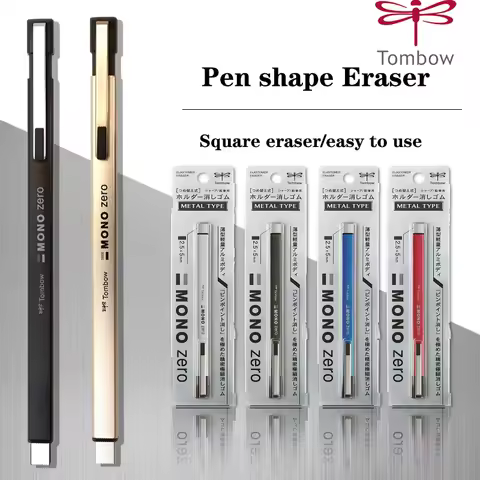TOMBOW MONO Zero Eraser Mechanical Eraser Metal Rod Refillable Pen Shape Eraser Pressed Drawing Corr