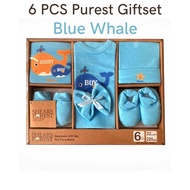 Shears Baby Gift Set Purest 6PCS Clothing Set Blue Whale