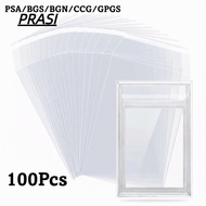 PRASI 100 Sheets PSA BGS Slab Sleeve, Strong Transparent PSA BGS Card Brick Film, High Quality Water