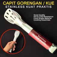 Capitan Gorengan Stick Penjepit Kue Stainless Kuat Anti Karat