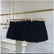 Snow Velvet Flared A-Line Skirt with Bee High Waist BIGSIZE Beautiful Thick Smooth Velvet TA-8816