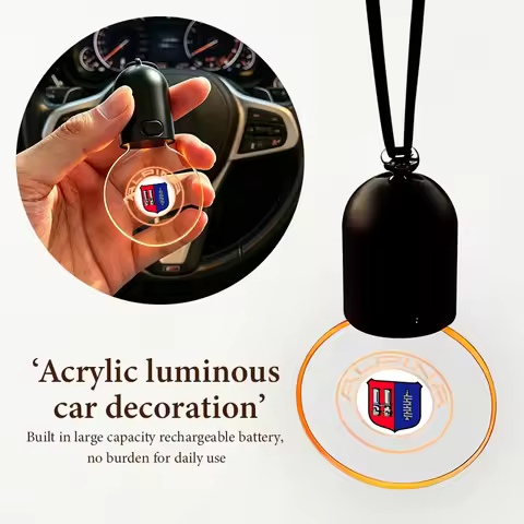For Alpina Retro Car Rearview Mirror Ornament Hanging LED Light Atmosphere Lamp XD3 XD4 XB7 B12 B3 B