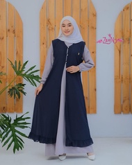 HITANA DRESS SET OUTER ORI ZAHIN GAMIS HITANA BY ZAHIN GAMIS SET OUTER