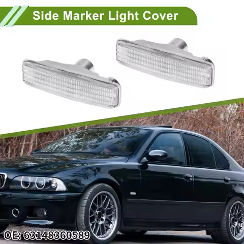 For BMW 5 Series E39 525i 528i 530i 540i M5 1996-2003 Turn Signal Side Marker Light Cover 1 Set 6314