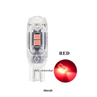 LAMPU LED SEIN SENJA T10 5 SMD 3030 TRANSPARANT DC 12 VOLT SENJA SEIN COLOK MOTOR MOBIL UNIVERSAL