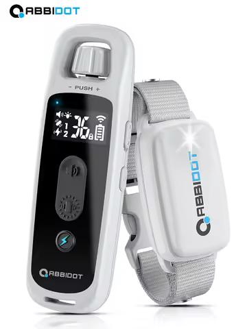 ABBIDOT-T30 Dog Training Electric Shock Collar for Large Dogs Canine Equipment Supplies, Gray Access