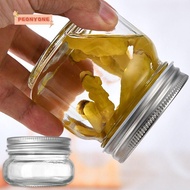 PEONYTWO Glass Canning Jars, Microwave Safe Reusable Recyclable Mason Jars with Sliver Lids, Food Gr