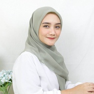 LZE - Kerudung Segiempat Bella Square Premium Warna Sage Green Terlaris