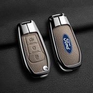 Hợp kim kẽm da dê da thật Xe Vỏ bọc chìa khóa thông minh Keyless khóa điều khiển từ xa Shell Keychai