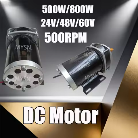 800W Low Speed DC Motor 12V 24V 1000W Portable Permanent Magnet Motor Low Torque For Robotics RC Car