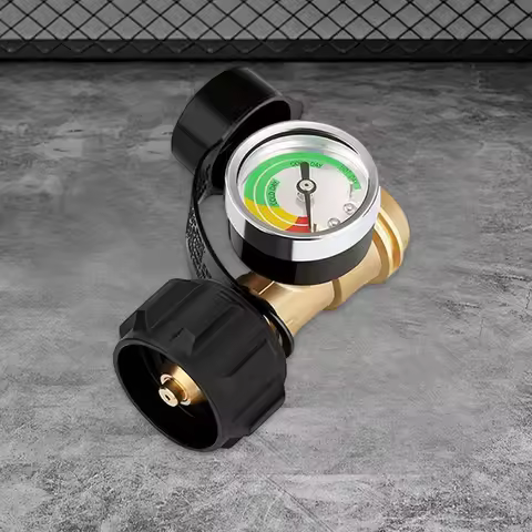 Propane Tank Gauge Level Indicator QCC1/Type 1 Connection Leak Detector Universal Propane Gauge for 