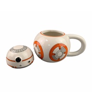 Hot Sale#Selected Star Wars3D Ceramic Mug BB-8Robot Cup STAR WARS Water cup coffee cup with lid day