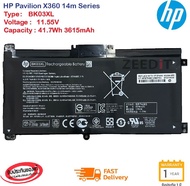 (ส่งฟรี ประกัน 1 ปี)HP แบตเตอรี่โน๊ตบุ๊ค Battery Notebook HP Pavilion X360 14m Series BK03XL