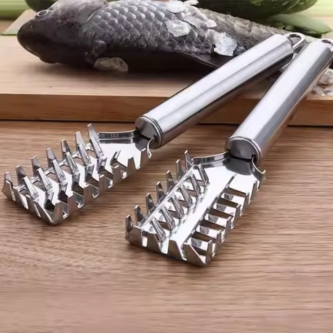 1PC Stainless Steel Fish Scale Knife Scale Scraper Sawtooth Scraping Boning Filleting Cut Scrape Dig