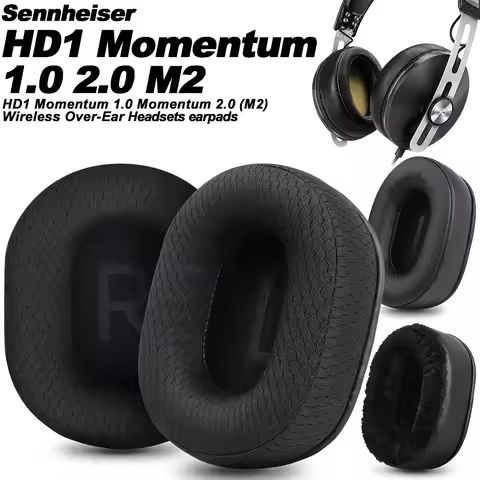 Earphone Pads for Sennheiser Momentum 1.0 and Momentum 2.0 (M2) Wireless Over-Ear Replacement Earpad