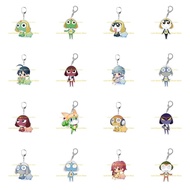 Keroro Gunsou Green Frog Keychain 6cm Transparent Acrylic Anime Army Keroro Epidemic Backpack Decora