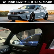 Suitable for Honda Civic TYPE R FL5 car window sunshade,front and side door sun baffle,mesh curtain