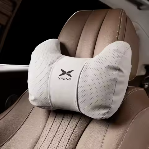 Car Headrest Neck Protector Lumbar Support Suede Cotton Seat Pillow Fit for Xiaopeng Xpeng G6 G9 P5 